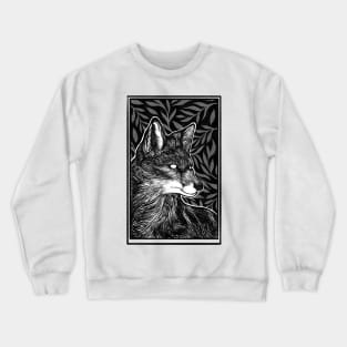 Waiting - Dark Fox Art Crewneck Sweatshirt